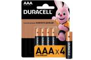 DURACELL LR03MN2400BL4 Батарейка алкалиновая BASIC AAA 1,5 В упаковка 4 шт.