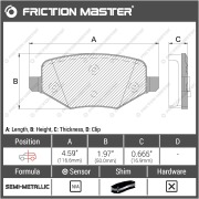 Friction Master MKD1377 Колодки тормозные дисковые