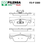 PILENGA FDP3300 Колодки передние RENAULT Logan II 13->/Sandero II 14->