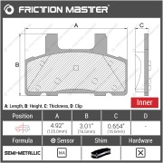 Friction Master MKD369 Колодки тормозные дисковые