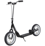 NOVATRACK 12STAMPN4BK20 Самокат внедорожный Novatrack STAMP N4, ручной тормоз V-brake, мягкая накладка на руле, дропаут, чер Novatrack 12STAMPN4.BK20