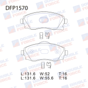 DOUBLE FORCE DFP1570 Колодки тормозные дисковые Double Force