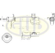 G.U.D GSA334362 АМОРТИЗАТОР ПОДВЕСКИ