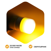 ORIGANA ORNHWY5W Лампа светодиодная &quot;NIGHT HUNTER&quot; &quot;ОРАНЖЕВАЯ&quot; W5W LED T10-2835-3 SMD 12V/0.6W 3500K (Комплект 2шт.)  арт. ORNHWY5W