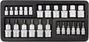 АвтоDело 39924 набор головок торц. и вставок 24пр. Torx 1/4""+1/2""DR Е4-Е18, Т7-Т50  PRO