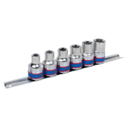 KING TONY 4106PR Набор торцевых головок 1/2&quot;&quot;, TORX Е-стандарт, E10-E20, 6 предметов