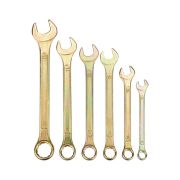 REXANT 1258412 Набор ключей комбинированных REXANT (8, 10, 12, 13, 14, 17 мм), 6 шт., желтый цинк