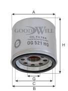 Goodwill OG521HQ Фильтр масляный двигателя