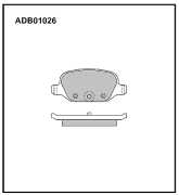 ALLIED NIPPON ADB01026 Колодки тормозные дисковые
