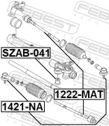 Febest 1421NA Наконечник рулевой