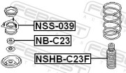 Febest NBC23 Подшипник опоры переднего амортизатора