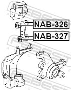 Febest NAB327 Сайлентблок переднего верхнего рычага