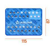 AIRLINE AFSI136 Ароматизатор под сиденье гелевый мини &quot;Тайга&quot; морской сквош (AFSI136)