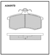 ALLIED NIPPON ADB0173 Колодки тормозные дисковые