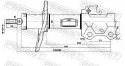 Febest 01660299FR Амортизатор передний правый