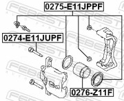Febest 0276Z11F Поршень суппорта тормозного переднего