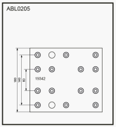 ALLIED NIPPON ABL0205 Накладки грузовые