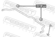 Febest KSBSPF Втулка переднего стабилизатора
