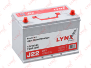 LYNXauto J22 Аккумулятор 95 Ah, 780 A, обратная, 306x173x225, JIS