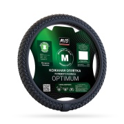 AVS A78678S Оплетка на руль (размер M, черный) (экокожа) AVS SL-700M-B