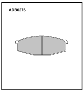 ALLIED NIPPON ADB0276 Колодки тормозные дисковые