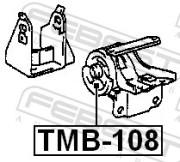Febest TMB108 Сайлентблок левой подушки двигателя