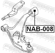 Febest NAB008 Сайлентблок задний переднего рычага