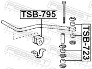 Febest TSB723 Втулка заднего стабилизатора