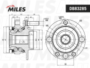 Miles DB83285 Ступица колеса с подшипником