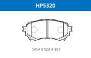 HSB HP5320 Колодки тормозные дисковые