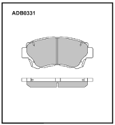 ALLIED NIPPON ADB0331 Колодки тормозные дисковые