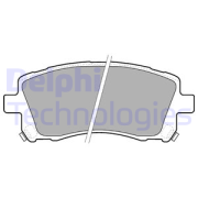 Delphi LP1663 Комплект тормозных колодок, дисковый тормоз