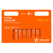 AIRLINE AAA12 Батарейки LR03/AAA щелочные 12 шт. (AAA-12)