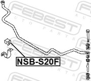 Febest NSBS20F Втулка переднего стабилизатора