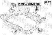 Febest KMBCDMTRR Сайлентблок задней подушки двигателя