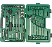 SATA 09519 Инструмент (набор)  76пр. Комбинированный (Metric) пласт.кор.