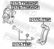 Febest 2176TT9RWDF Поршень суппорта тормозного переднего
