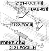 Febest 2122FOCII Тяга рулевая