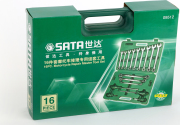 SATA 09512 Инструмент (набор)  16пр. д/рем. Мотоциклов (Metric) пласт. кейс.