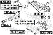 Febest 0125ACA30RLH Тяга задняя продольная левая