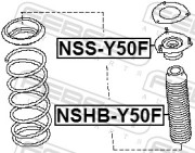 Febest NSSY50F Опора переднего амортизатора