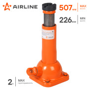 AIRLINE AJR03S Домкрат винтовой 2т 226-507мм