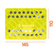 AIRLINE AFSI141 Ароматизатор под сиденье гелевый макси "Тундра" итальянский лимон (AFSI141)