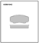 ALLIED NIPPON ADB01042 Колодки тормозные дисковые