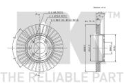 Nk 202616 Тормозной диск