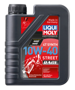 LIQUI MOLY 20753 LiquiMoly Синт. мот.масло д/4-т.мотоц. Motorbike 4T Synth Street Race 10W-40 SN MA2 (1л)