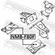 Febest NMBF80F Сайлентблок передней подушки двигателя