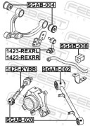 Febest 1425KYRR Тяга задняя поперечная с шаровой