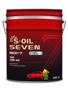 S-Oil E107651 Масло моторное синтетика S-Oil 7 RED #7 5W-40 20 л.