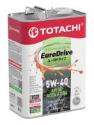 TOTACHI E6304 Масло моторное синтетика TOTACHI EURODRIVE Fully Synthetic API SP, ACEA A3/B4 5W-40 4 л.